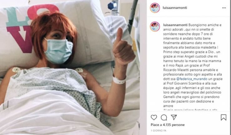 Luisa Monti scoperta tumore seno