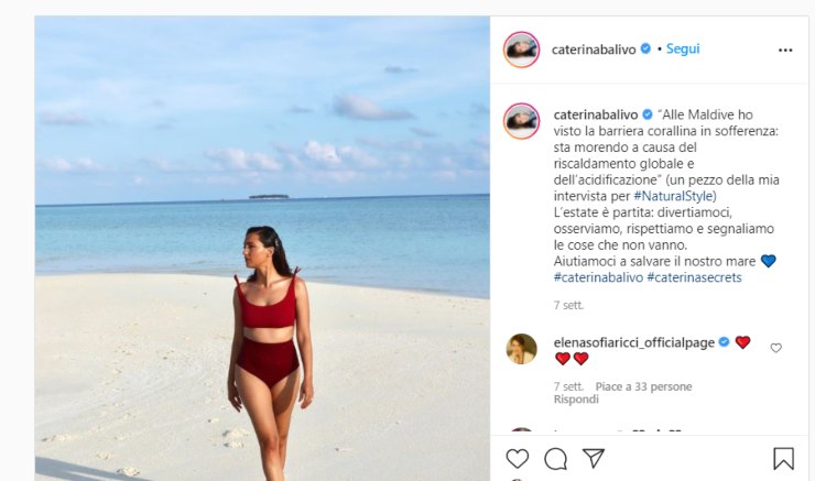 Caterina Balivo sta morendo