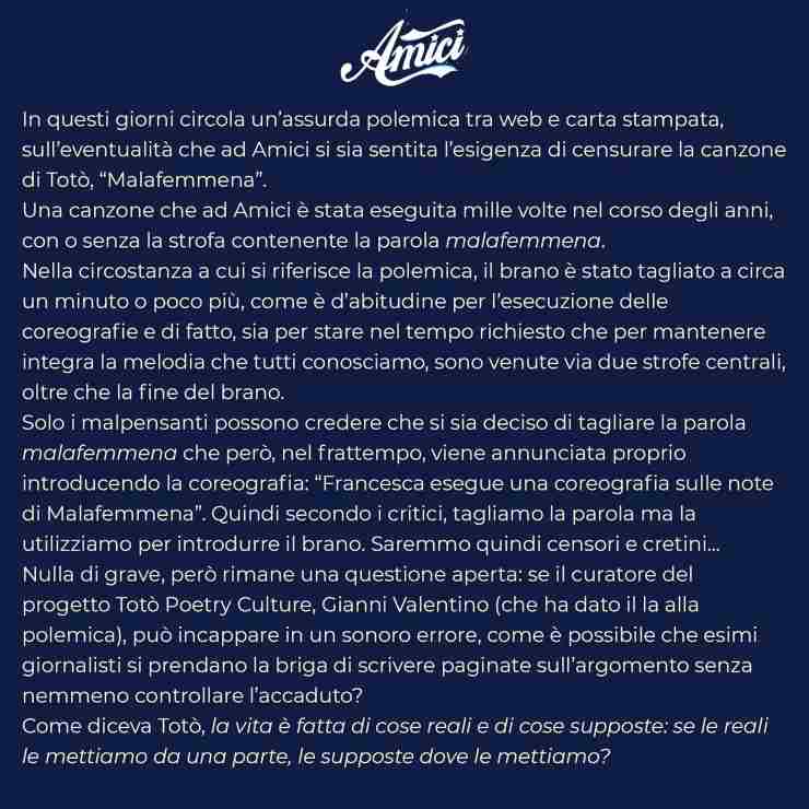 Maria De Filippi censura