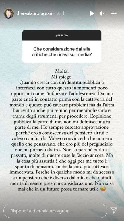 Stories di Aurora Ramazzotti