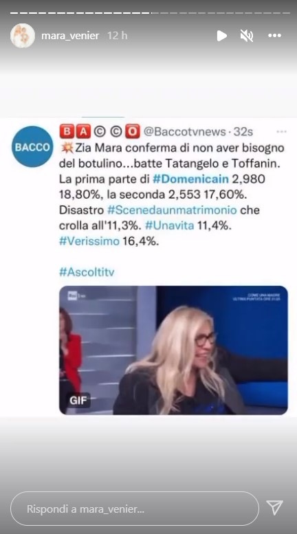 Stories di Mara Venier