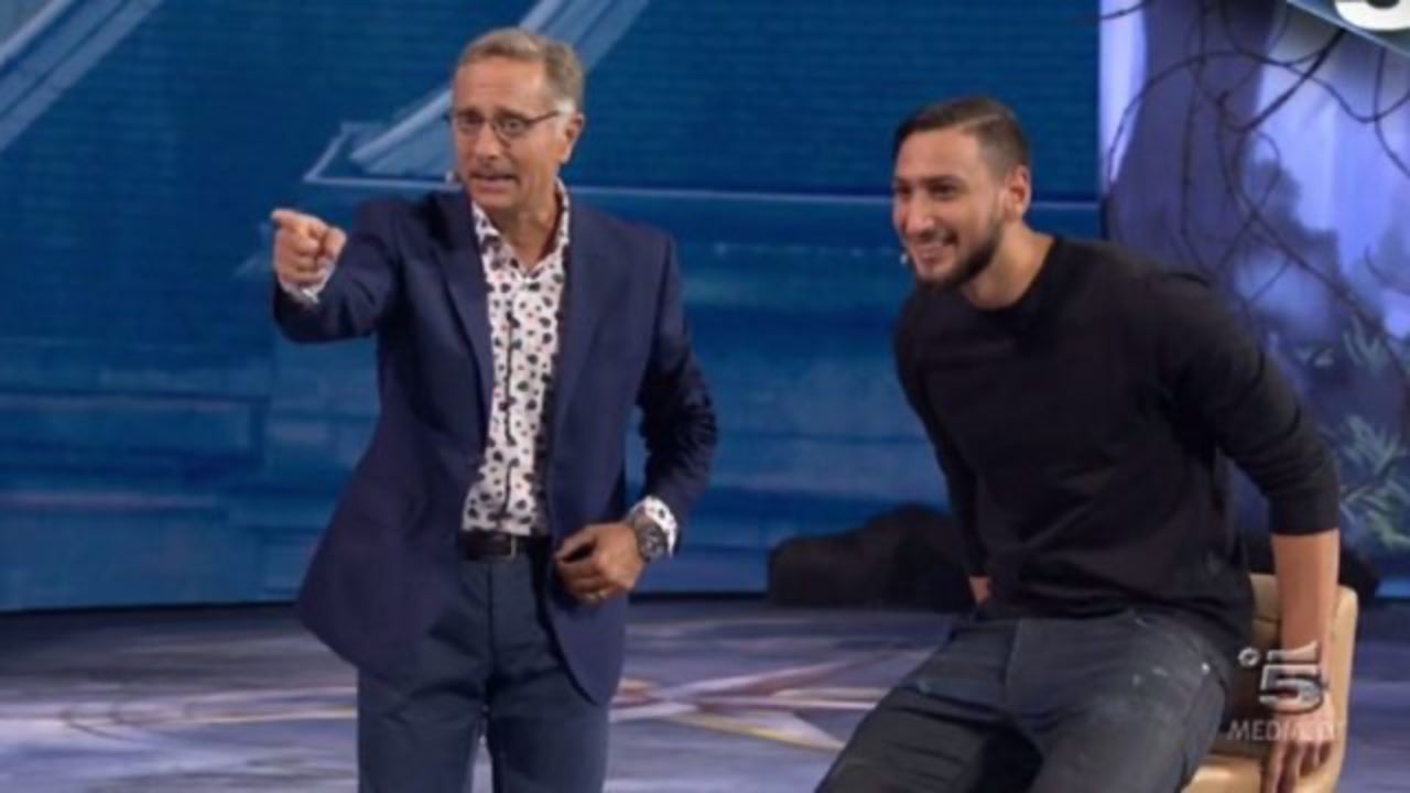 Paolo Bonolis e Gigio Donnarumma
