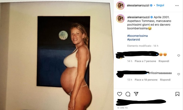 Alessia Marcuzzi incinta foto