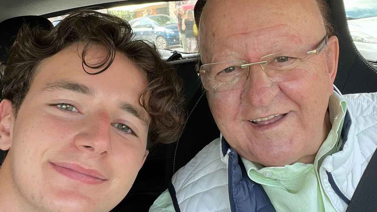 Massimo Boldi e suo nipote