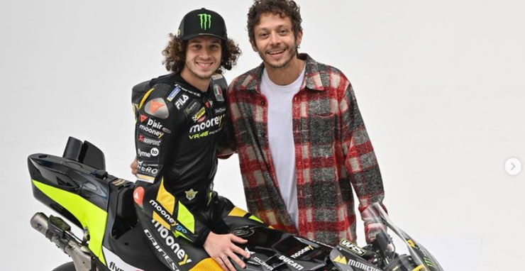 Bezzecchi e il retroscena su Valentino Rossi