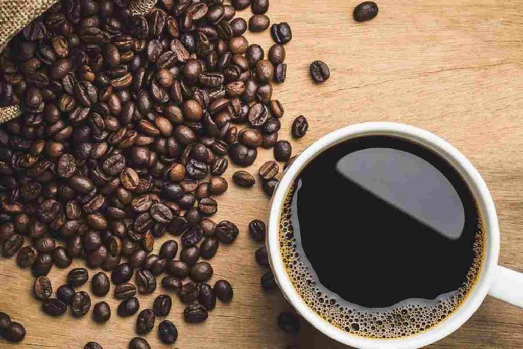 chicchi per fare tazza di caffè