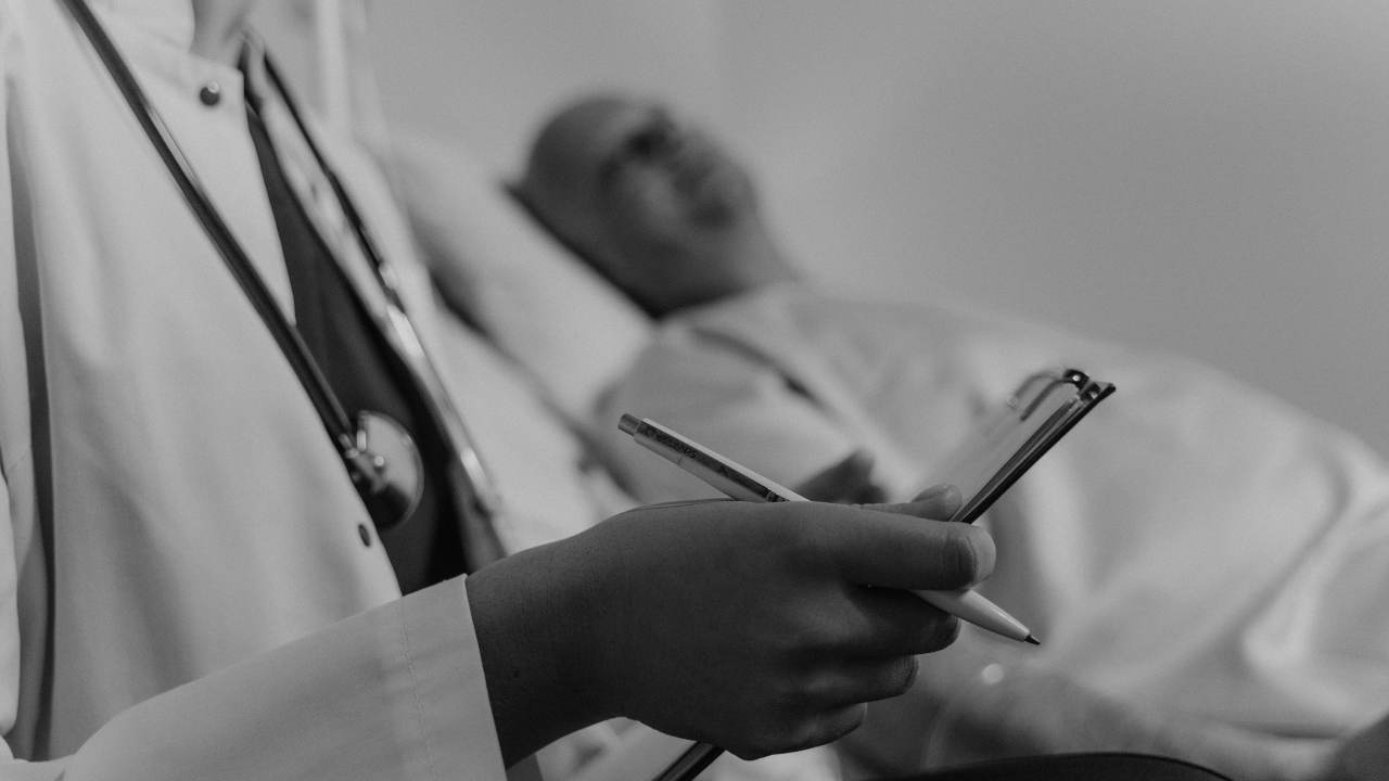 Paziente malato in ospedale